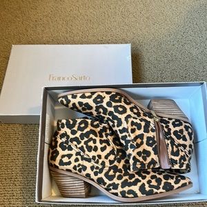 Franco Sarto Canvas Booties